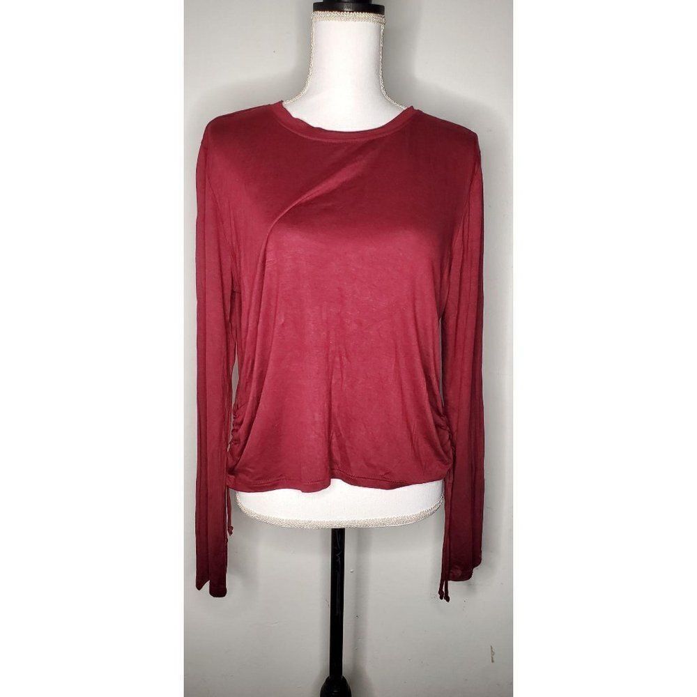 Rebellious One Long Sleeve Side Scrunch T-Shirt  L